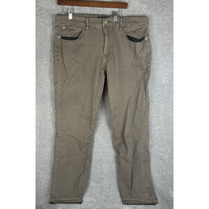 Lucky Brand Jeans Mens 40x30 Khaki 121 Heritage Slim Stretch 5-Pocket Twill
